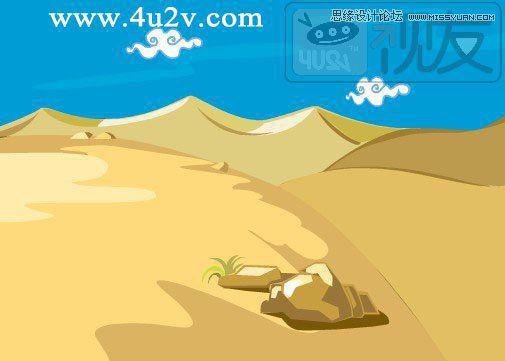 Flash繪制卡通風(fēng)格的石頭和山脈,PS教程,思緣教程網(wǎng)